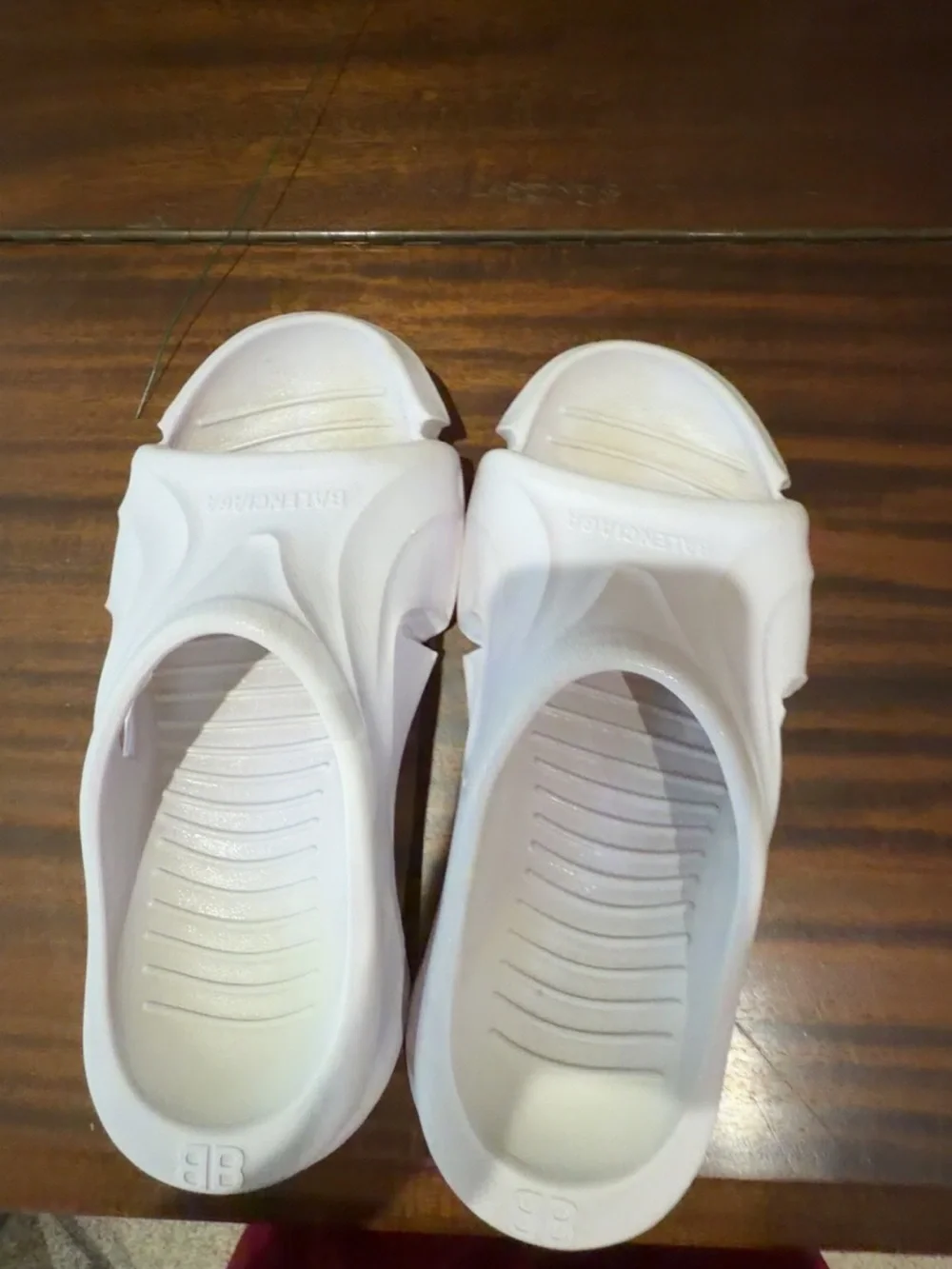 Balenciaga White Men’s Slide Sandals